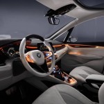 BMW Concept Active Tourer Interior : Orange Ambience Lighting