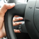 New Ford Figo Bright Yellow Interior : Steering Column Mounted Audio Controls 08