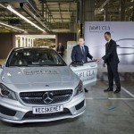 Mercedes Benz CLA Production vehicle # 001 at Kecskemét